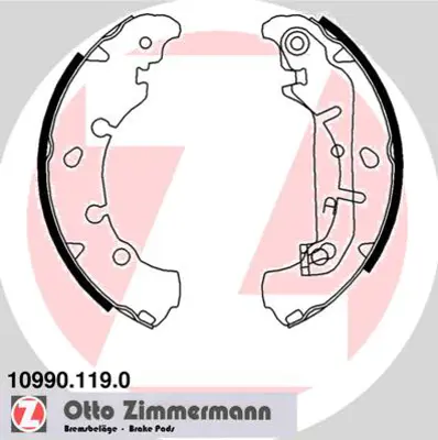 ZIMMERMANN 10990.119.0 Arka Pabuçlu Balata- 986487580-986487599-GS8454 1106633 1123790 1125669