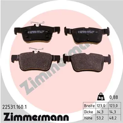 ZIMMERMANN 22531.160.1 Fren Balta Seti 2018449 2110582 2211284