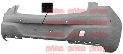 PHIRA 101.45.9636 Tampon Arka Astarli 4 Sensorlu Kamera Delikli Opel Astra K 39161694