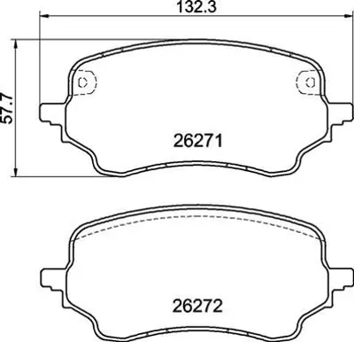 BREMBO  P24236 Ön Fren Balatası Puma 09-2019-GT 2425653 PE13220 2413372 KTL1TC2K021AB KTL1TC2K021AA 2627101 MDB4285 BPD1651 1170927 LVXL2033