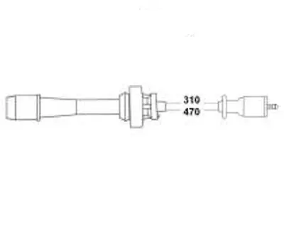 HELLUX HBK.3521 Buji Kablosu Mıtsubıshı Carısma 1,6L 4G92 DA1A 95- MD334043 300890876 J5385003 ADC41608 MD134754 ZEF876 J5385007 MD338624 MD336862 360764