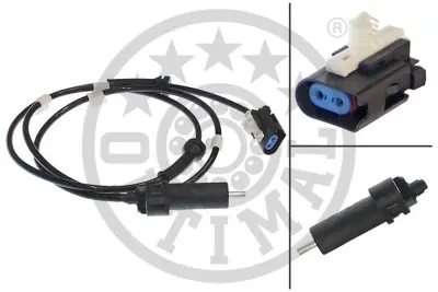 OPTIMAL  06-S250 Abs Sensörü Arka Ford Transit 01-GT YC152B372CA XABS690 SS20180 AB1589 4042004 265006461 560092 818016235 AS4295 58248B