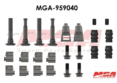 MGA 959040 Kalıper Burc Tamır Tk Cıvatalı Saclı On V347 2 Teker Full Set  1433957 1371391 BK212C150BA 6C112L527AA 6C112553AD 1843320 248977 1843318 BK212552AB 1843325
