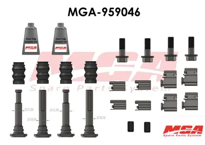 MGA 959046 Kalıper Burc Tamır Tk Cıvatalı Saclı On V363 2 Teker Full Set LK412L527AA