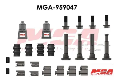 MGA 959047 Kalıper Burc Tamır Tk Cıft Teker Cıvatalı Saclı Arka Sprınter 906 Crafter 2 Teker Full Set A0004230663 D42217 204899 402043 34207483 A0034207483 34207383 A0034207383 2E0615424A 2E0698647E