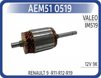 AEM 51 0519 Mars Kollektoru IM519 Renault 9 -R11-R12-R19 9K IM519