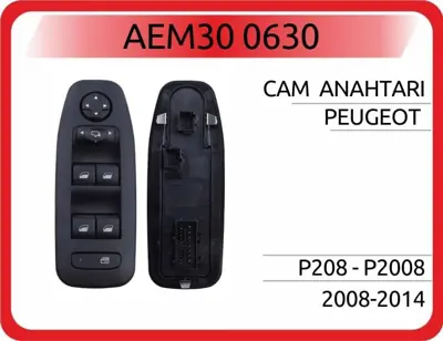 AEM 30 0630 Cam Anahtarı Peugeot 208 2008 Sol 08-14 RECSWR70036 CWR70036GS 50082630OE CWR70036 RECSWR700361 50082630 96749624ZD SWR70036 50078036OEM 50078036