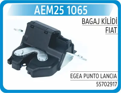 AEM 13 1065 Bagaj Kilidi Egea Punto Lancıa 55702917 240660163 8035187 405187 V24850022 107143 25502291 52161765 3100308 610803