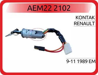 AEM 22 2102 Kontak Renault 9-11 1989 Em 1823015 3033770 321770 46901702 5076231 5076233A1 5433592A 5514341 790162 90307617 OP0503218