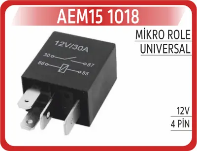 AEM 12 1018 Mikro Role 12V 4PİN 121018 1470324 15656 1815204402 230173 25431GA200 314402 418104 5299501P 530245275 5563 561458B 561458J 5815204402 6007703 6019661 642810 800173 812068101 815454506V 8DD355102101 92048600 9508814 ADS74305 BBD5024 BD0170 BD232 BDC3588 BG2447 BS3588 BS7140C BS7953 C37003ABE D290 D642810 DF1966 DF317 DI703 DSK209 J3307003 MDC712