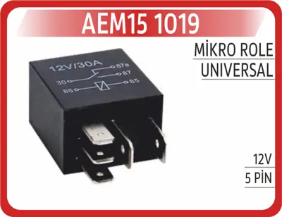 AEM 15 1019 Mikro Role 12V 5PİN SE025141514B