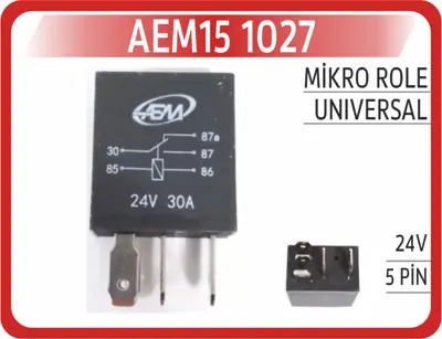 AEM 15 1027 Mikro Role 24V 5PİN 7701039465
