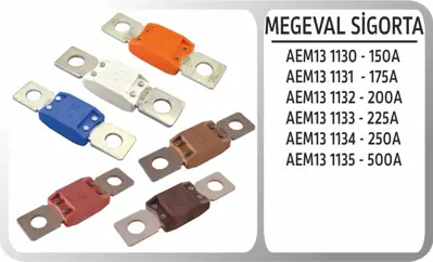 AEM 13 1130 Megaval Sıgorta 150A 6429V5 TRAC8B1 V429592