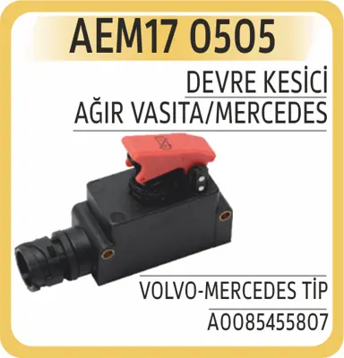 AEM 17 0505 Devre Kesici Volvo-mercedes Tip 4 Pin 