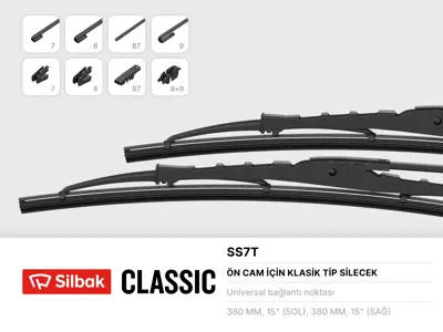 SİLBAK SS7T Silecek Süpürgesı Arka 6426SE 6423G3 6426SG 1272731 1272733 4701438 1272240 6426HF 6426T6