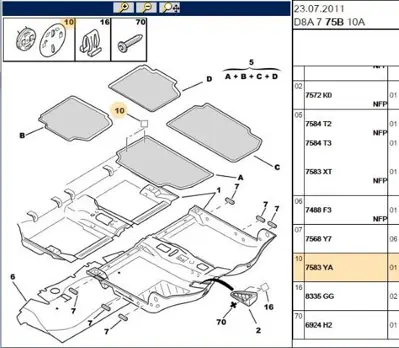 PSA 7583.YA Tutucu 7583YA