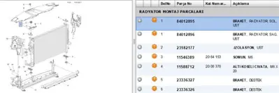 PSA 84012895 Radyatör Bağlantı Takozu-Sol Üst İns.B 84012895