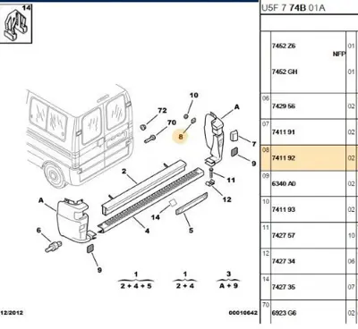 PSA 7411.92 Arka Tampon Ekleme Ara Pa 7411.92