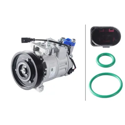 HELLA 8FK 366 200-531 Klıma Kompresoru GM AC00444, GM 8K0260805G, GM 4471906428, GM 4471906421, GM AIK295, GM 4F0260805AF, GM 4471501162, GM 141257, GM 8FK351125161, GM 4471501779
