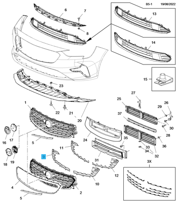 PSA 39201077 Izgara GM 39201077