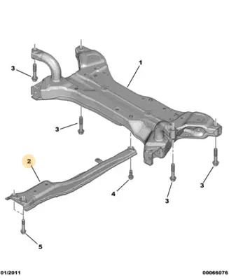PSA 3508.71 Travers Bağlantı Ayak GM 350877, GM 4000A239