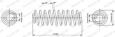 MONROE SP3520 On Helezon 316MM Vw 1K0411105DA JCS1340 QCS5042 SP3520 RH1718 AF4787 997856 998411 1142204800 QCS5311