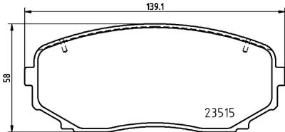 BREMBO P 54 060 Fren Balatası On Mıtsubıshı L200 2.2 Dıd 2019-/ Eclıpse Cross 2018-/ 420277 4605B475 MDB4146 L23233980B LDY33323Z L2Y63328Z LEY93323Z 986494204 PSRK1187 343950